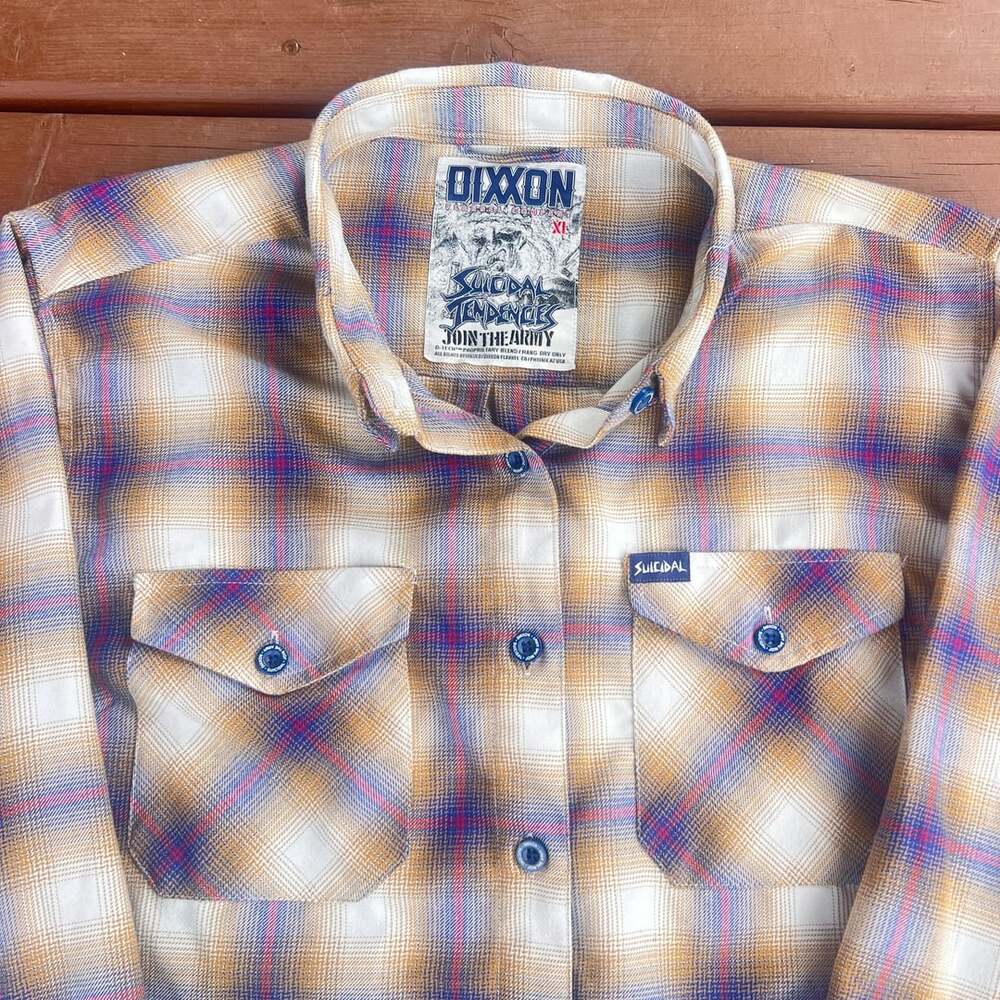 Dixxon Suicidal Tendencies Join The Army Women’s Flannel Size XL